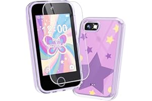 JOYJAM Phone for Kids Age 3-8, 3.5'' Touchscreen Kids Smart Phone for Girls Christmas Birthday Gifts, Learning Toy Phone with Dual Camera, ABC Learning, Habit Tracker for 3 4 5 6 7 8 Year Old