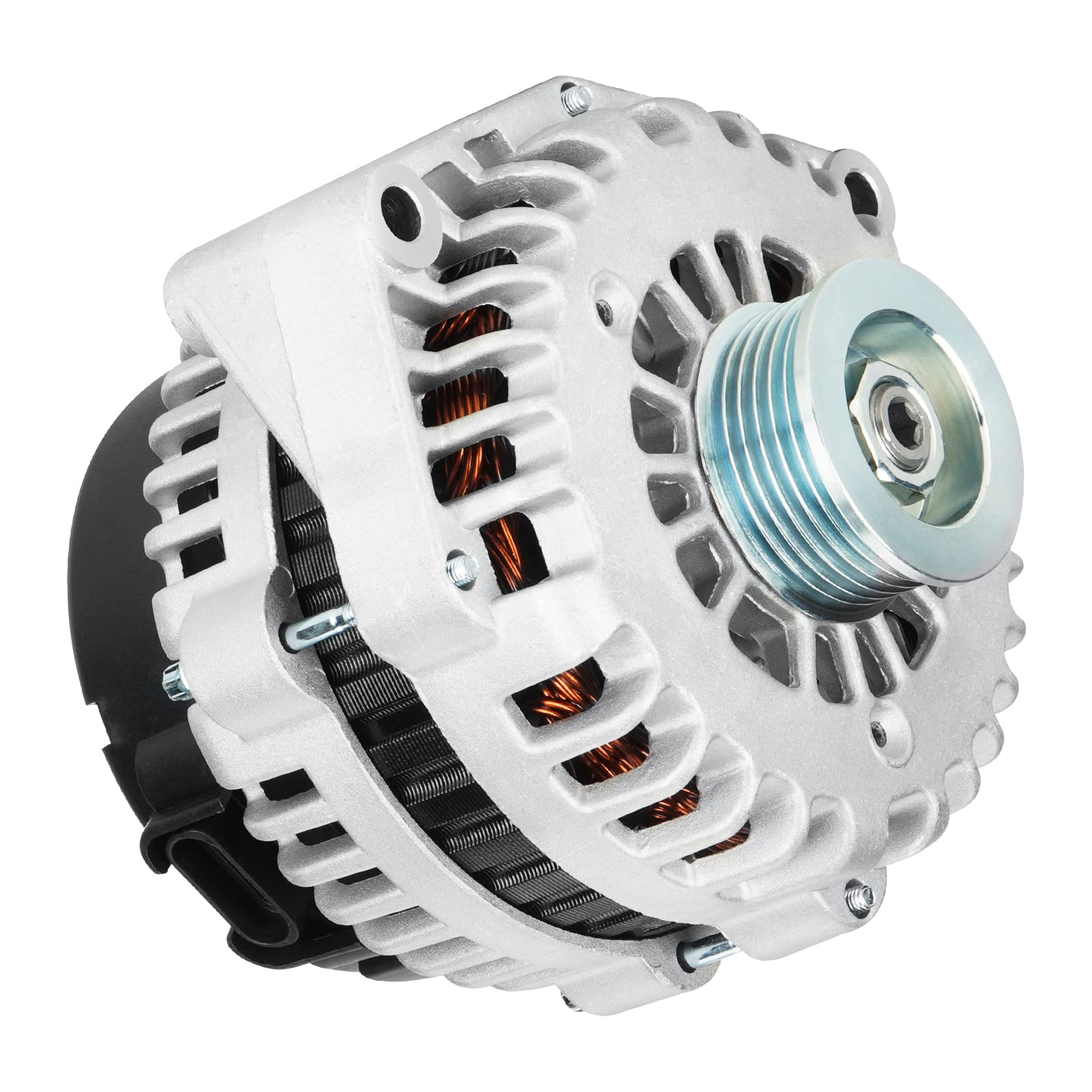 Photo 1 of New Alternator Fit for Chevrolet Silverado Truck Van Isuzu Hummer Saab 2003-2005, Fit for Chevy Avalanche Express Suburban Sierra Savana 1500 2500 3500 2003-2004,Fit for -Rainier 2004-2006, 400-12236