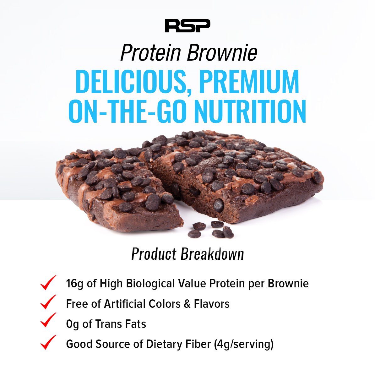 BioTrust Protein Brownies, Decadent High Protein Snacks, Low ...