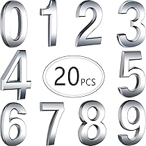 Buzón Números Pegatina Etiqueta Número Auto Adhesivo PVC Vinilo Etiqueta Dorado Tono 76x25mm Para Buzones Senales Paquete De 10 Unique Bargains Numeros De Buzon