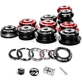 BUCKLOS 1-1/8 Bike Headset MTB Threadless with Bearings for Bike Frame Fork | Fits 34 44 44-50.6 44-55 44-56 41.8-52mm,Straight Tapered Tube Mountain Road Bicycle,Double Sealed Bearings Headsets,Star Nut