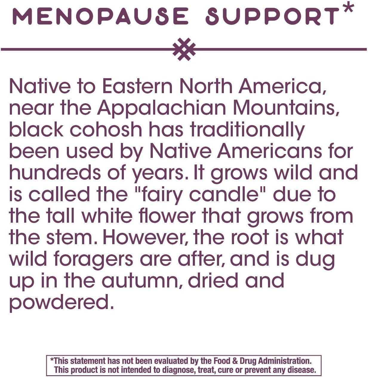 Nature's Way Standardized Black Cohosh, 2.5% Triterpene Glycosides per serving, 40 mg per serving, Non-GMO Project Verified, Gluten Free, Vegetarian, 120 Capsules: Health & Personal Care