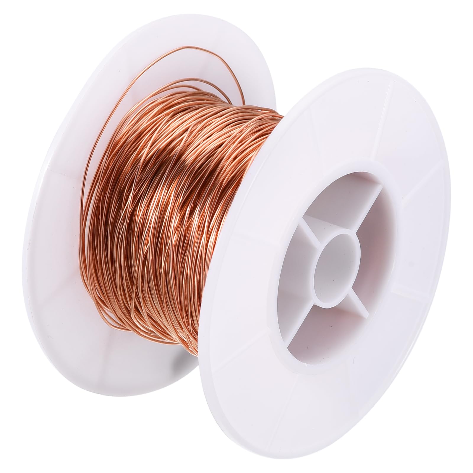 uxcell 99.9% Soft Copper Wire(22 Gauge, 98 FT), 0.23 Pound Spool Pure Copper Wire for Jewelry Making, Craft, Decorations