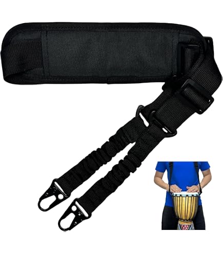 Sangle Réglable Pour Djembé – Ceinture De Portage Confortable En Nylon Pour Tambour Africain Adulte
