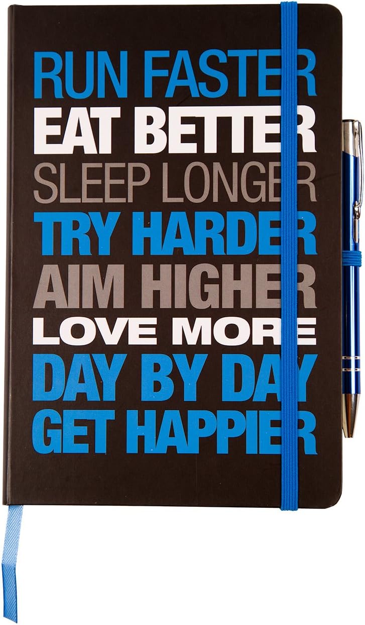 BROOK STREET NOTES Motivational Notebook - Hardback A5 (Black/Blue) - Image 3