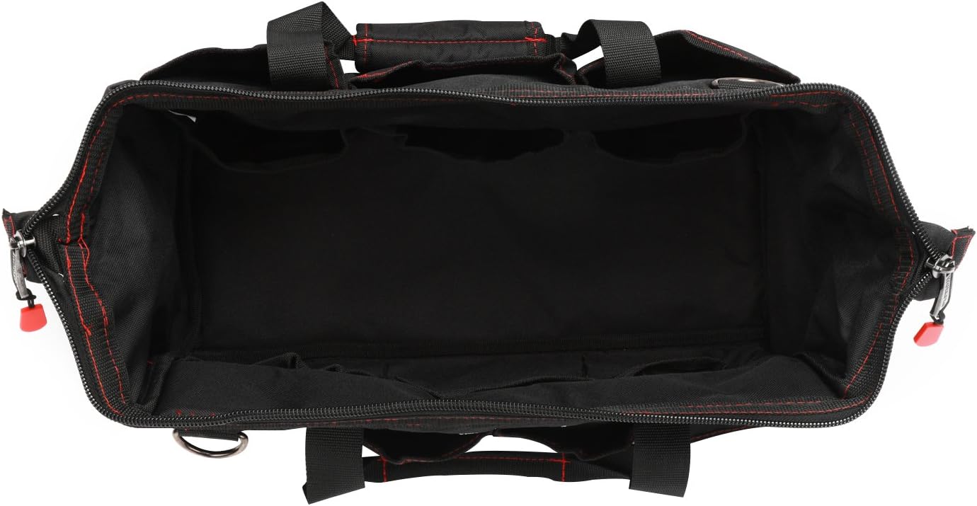 WORKPRO Close Top Storage Tool Bag, 18", Black/Red, W081023A - - 