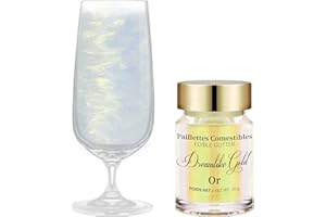 Edible Glitter Shimmer for Drinks -20g Edible Iridescent Rainbow Food Coloring Edible Metallic Powder Luster Dust for Cocktai