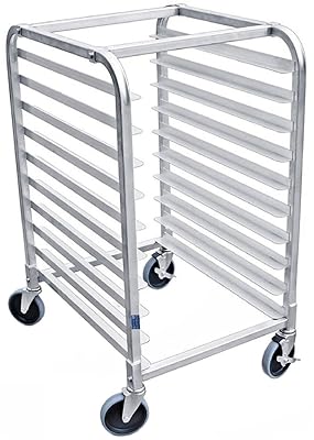 AmGood Heavy Duty Commercial Kitchen Pan Rack with Wheels