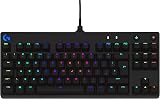 Logitech G PRO Mechanical Gaming Keyboard Tenkeyless UK QWERTY Black view 1