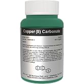 Copper (II) Carbonate Solid &ndash; High Purity Industrial Grade | Green Powder for Chemical Reactions, Pigments, and Research Applications (100 Grams)