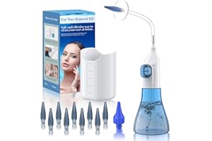 WEUANY Ear Wax Removal, Ear Cleaner, Ear Wax Removal Kit, Ear Wax Removal Tool, Manual Ear Irrigation Flushing System, Ear Cleaning Kit for Adults & Kids