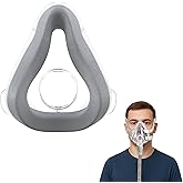 Universal Full-Face CPAP Mask Cushion – Medium Silicone Replacement Pad Compatible with F20 Type Masks