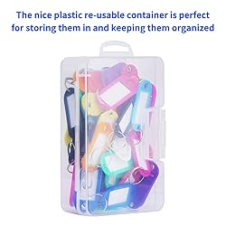 Cuttte 66 Pack Plastic Key Tags, Key Labels with