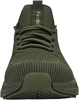 Feethit Men Running Shoes Breathable Lightweight Training Trainers Green UK11 view 5