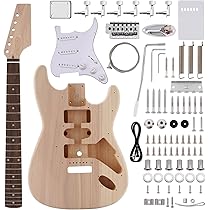 ギターエフェクトセット Amazon.com: ZEFF DIY Electric Guitar Kit with Basswood Body