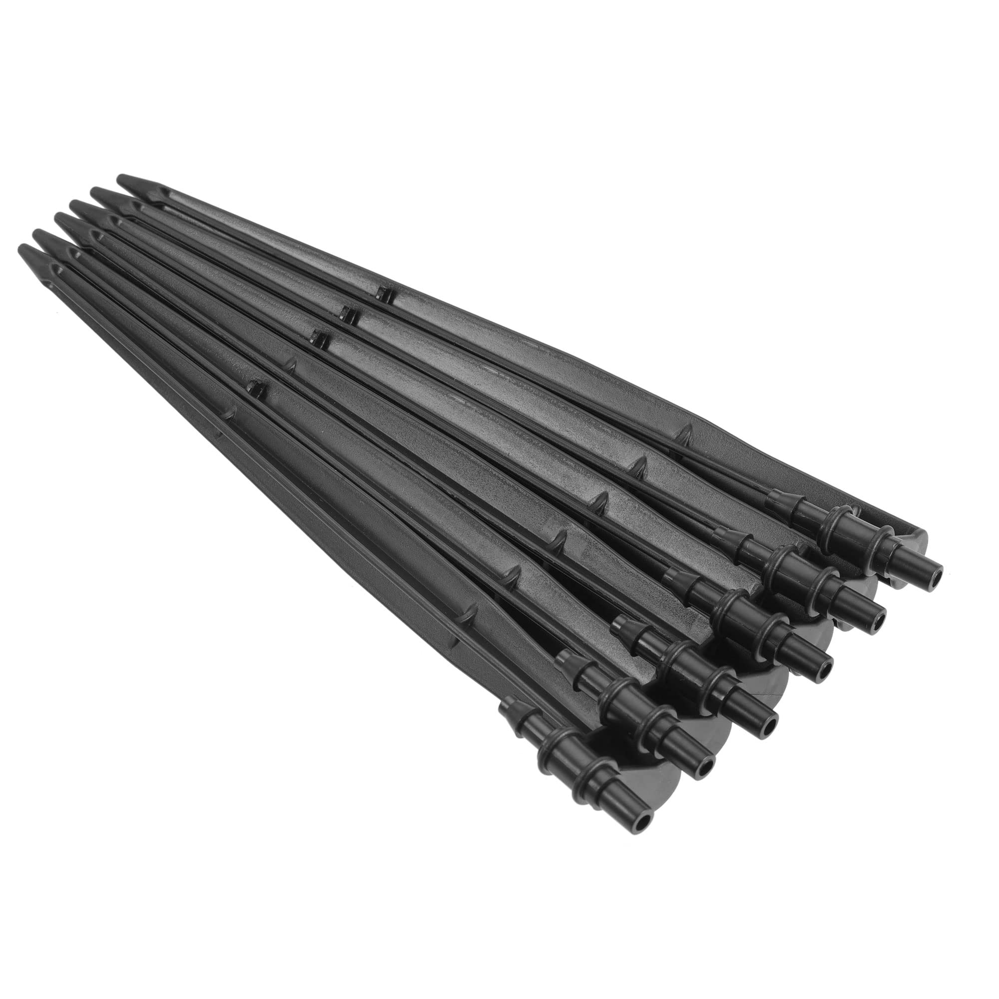 M METERXITY 25 Pack Irrigation Drip Support Stakes - Garden Lawn Drip Tubing Hold Stakes Apply to Watering System (200mm)