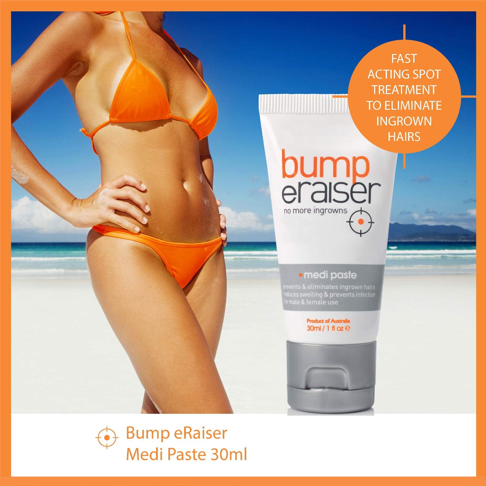 Bump Eraiser Medi Paste For Shaving Rash Ingrown Hair Treatment