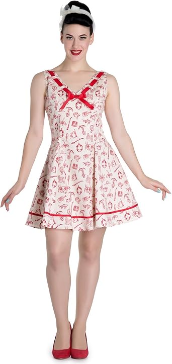 red sailor dress