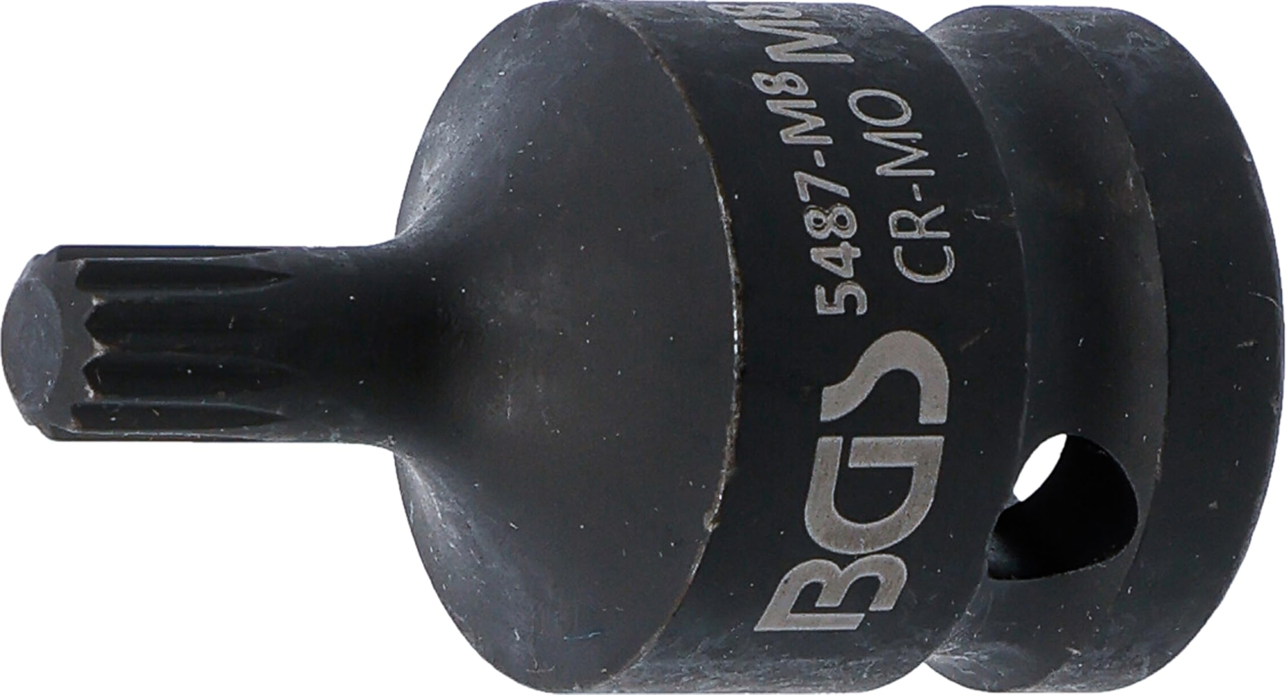 BGS 5487-M8 | Impact Bit Socket | length 43 mm |12.5 mm (1/2") Drive | Spline (for XZN) M8