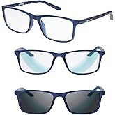 Croakies Riptide Photochromic Progressive Eyewear | UV400 Sunglass for Outdoor | Bluelight Eyeglass for HEV Devices | Bundle