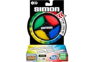 Simon Micro Series Electronic Game for 1 or More Players, Classic Simon Gameplay in a Compact Size, Fun Party Game for Kids A