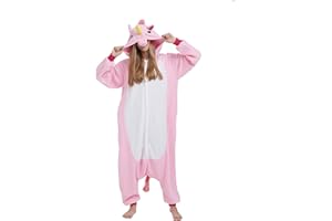 SimZoo Adult Animal Onesie Pajamas, Men and Women's Animal Cosplay Costume Sleepwear, One-Piece Unisex Homewear
