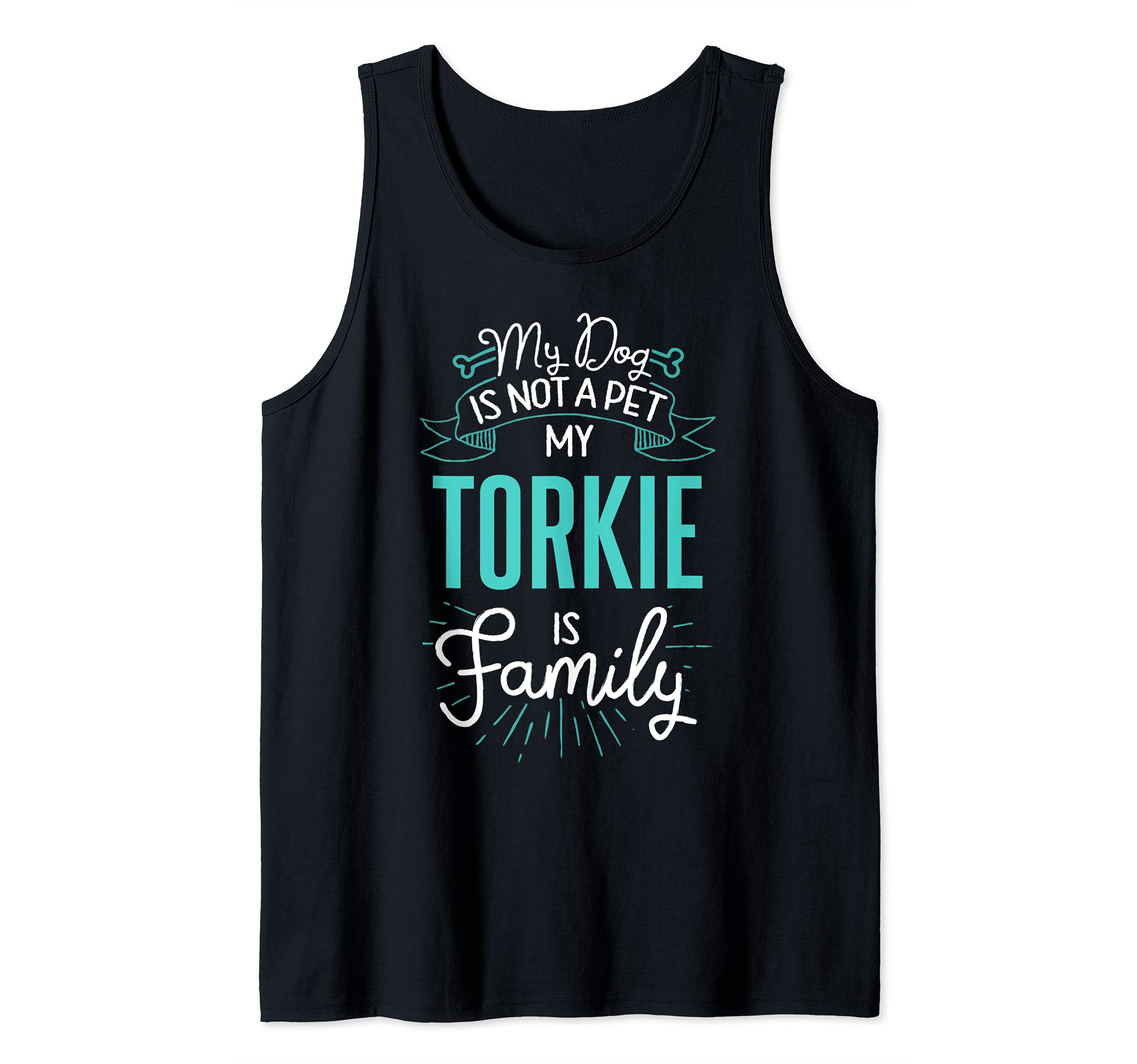 Cute Torkie Design Family Dog Giftn Tank Top