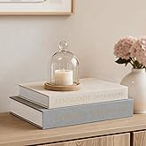 Upgraded Decorative Books for Home Decor - Coffee Table Faux Books for Decoration, Linen Fake Book Storage Box for Entryway, 