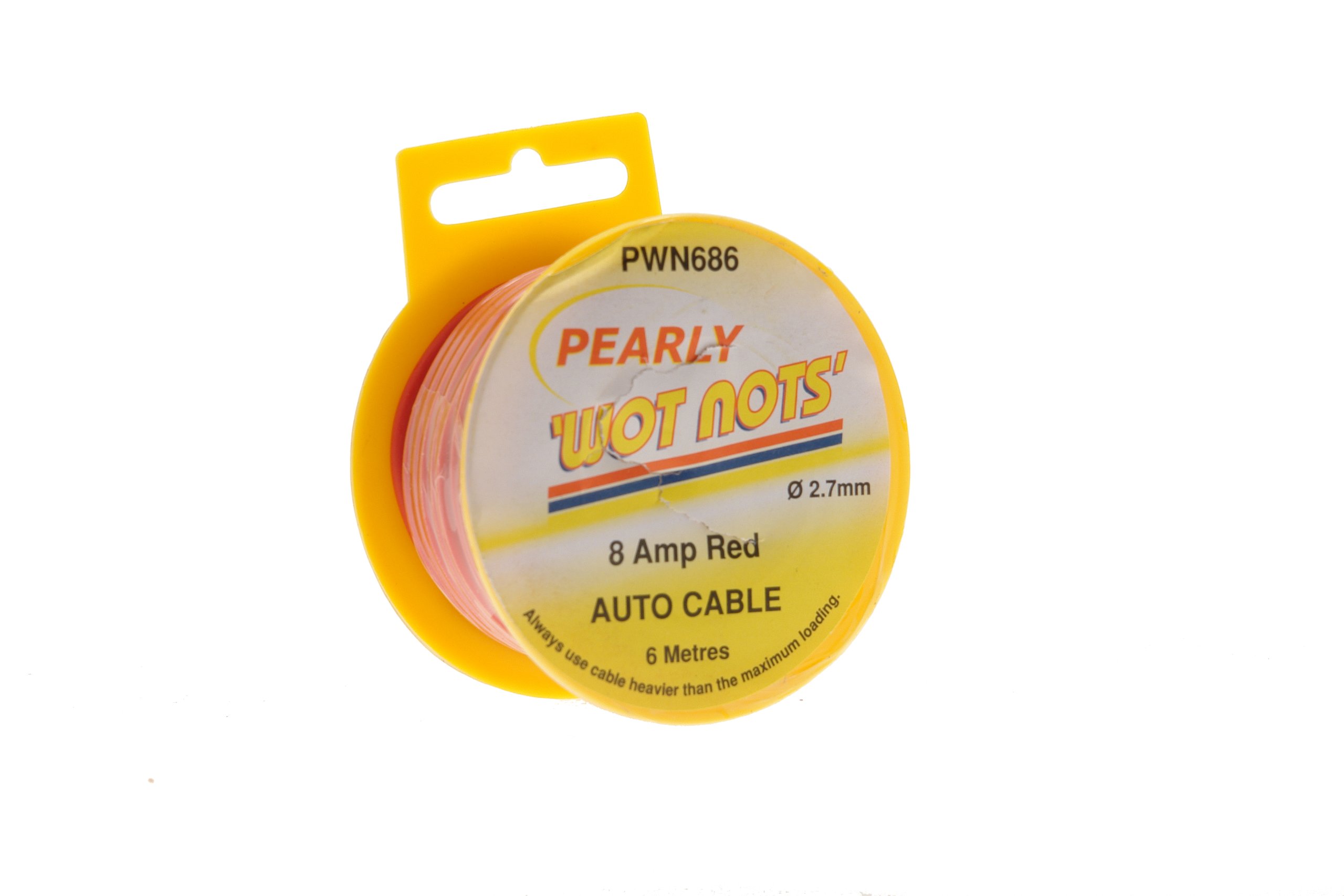 Pearl Automotive PWN686 8A 2.7mm x 6m Wiring Cable - Red