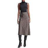 Vince Women's Houndstooth Bias Slip Skirt