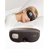 Bear Heated Eye Massager - 4 Point Vibration Massage, Magnetic Sleep Mask for Dry Eyes, Stress Relief &amp; Better Sleep, Light Blocking Shade for Travel Mask with 2 Washable Covers, Gift for Men Women