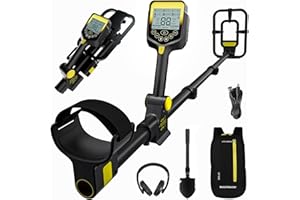 LOLARAN Metal Detector for Adults Professional, Up to 20 Hours of Extended Runtime, Adjustable Retractable Foldable Metal Det
