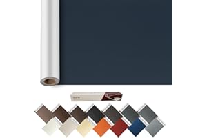 ILOFRI 60x17'' Self Adhesive Leather and Vinyl Repair Patch for Couch, Vinyl Patch for Car Seat, Boat Seat, Furniture, Office Chair, Sofa. Leather Upholstery Repair Tape - Dark Blue #2