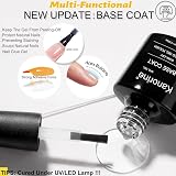 Kanorine Gel Nail Polish Base Coat and Top Coat Duo 2x10ml Shine Finish view 6