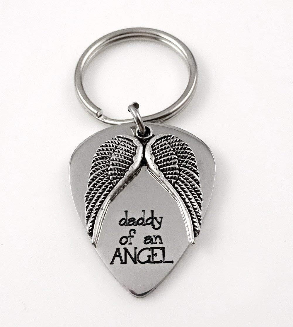 Dad Baby Remembrance Keychain, Daddy of an Angel