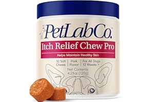 PetLab Co. Itch Relief Chew Pro – Itch Relief Chews for Dogs – Omega 3 for Dogs Itch Supplement - Packed with Beneficial Fatty Acids for Healthy Skin – Seasonal Allergies Support - Packaging May Vary