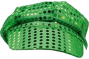 Windy City Novelties Green Sequin Newsboy Cap St. Patricks Day Hat