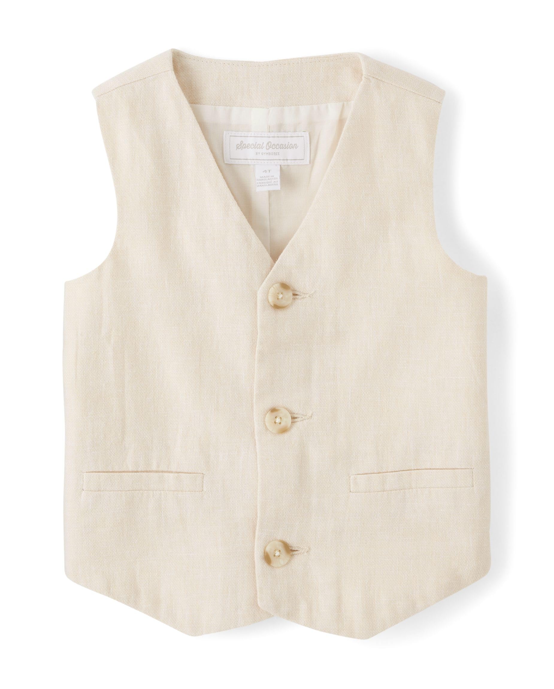 Gymboree,Boys,and Toddler Dressy Vests and Blazers,Tan,5T
