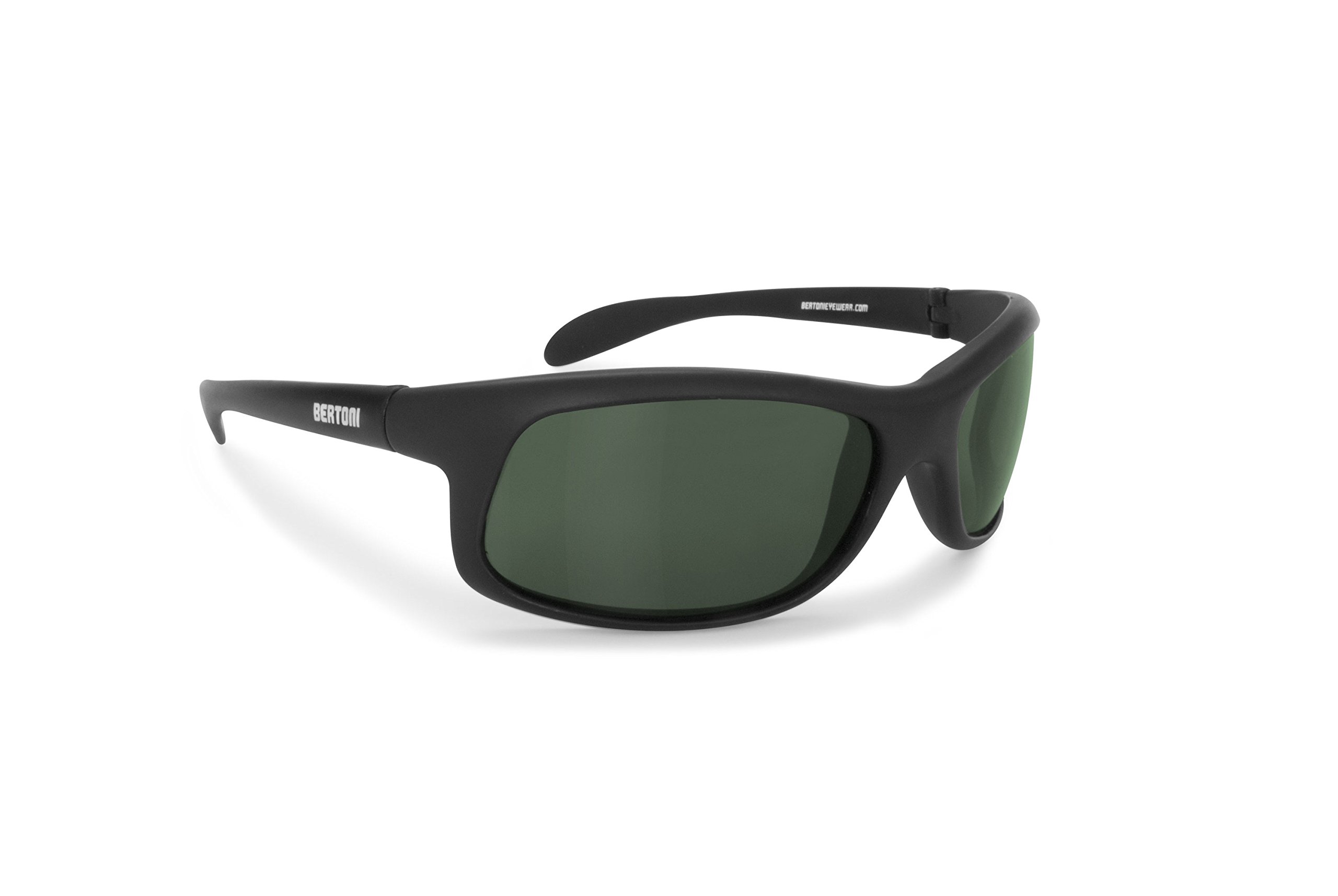 BERTONI Polarized Sunglasses Cycling Fishing Watersports Running Ski - P545A Italy - Sporting Wraparound Windproof Glasses