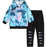 Malerotpc Kid Girls Clothes - Girls Outfits Tie Dye Tops and Leggings Pants 2 Piece Spring Clothes Set