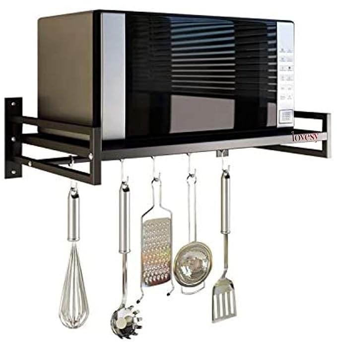 Buy Lovesy Premium Wall MountedMicrowave Oven Rack Stainless Steel Bakers Rack MultiFunctional