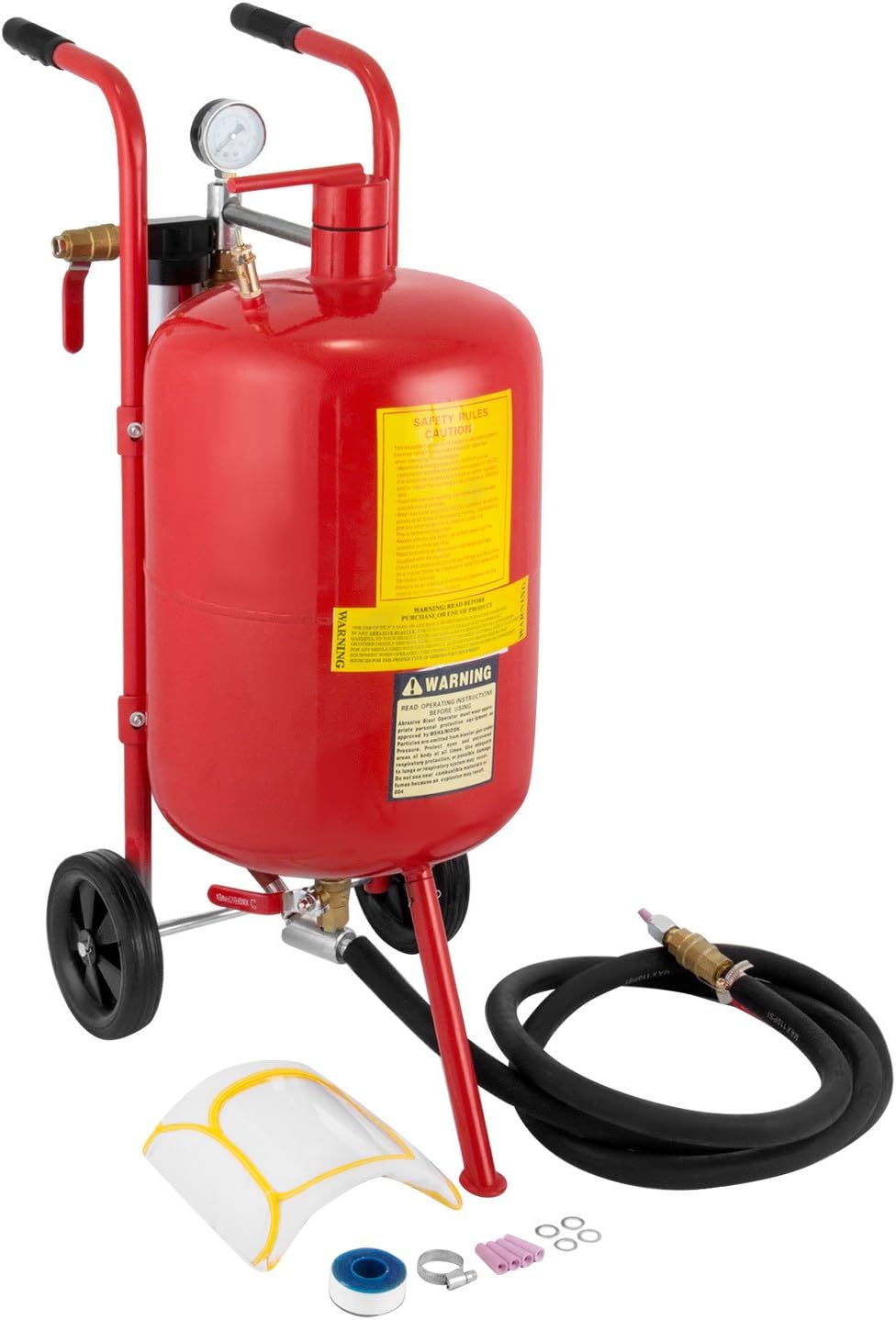 Pistola Sabbiatrice Per Compressore - Kit Portatile Con Ugelli In Ceramica E Metallo, 1m Tubo - Foto 13