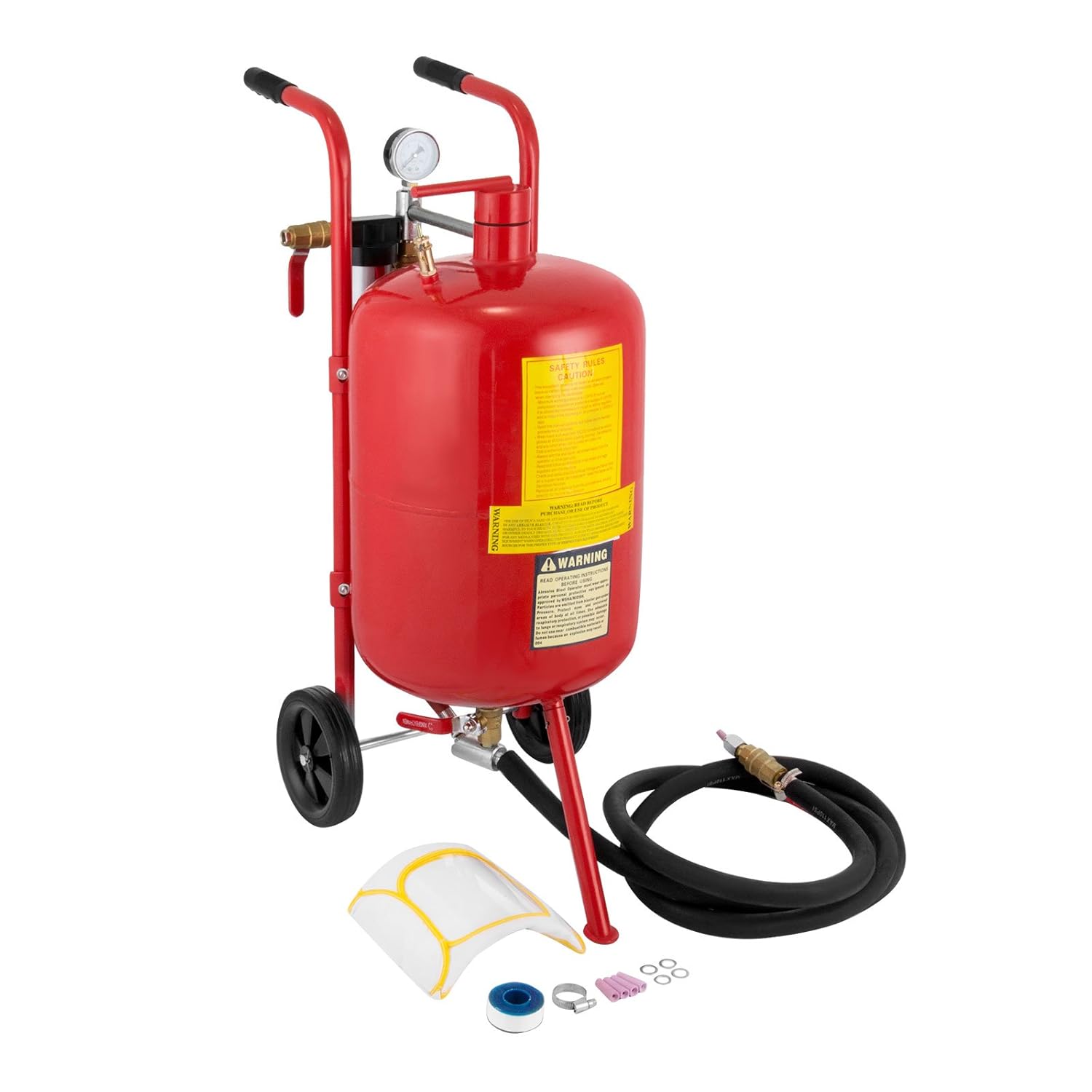 Hopopular 40 Liter Sandblaster 8.8 Gallon Mobile Sand Blasting Machine