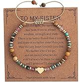 Bohxantium Inspirational Gifts for Women Christmas Stocking Stuffers Healing Natural Stone Beaded Bracelets Thinking of You Get Well Soon Encouragement Gifts for Women Best Friend Sister Granddaughter