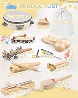 E-SMARTER 14pc Kids Musical Instrument Set Montessori Rhythm Toys view 2