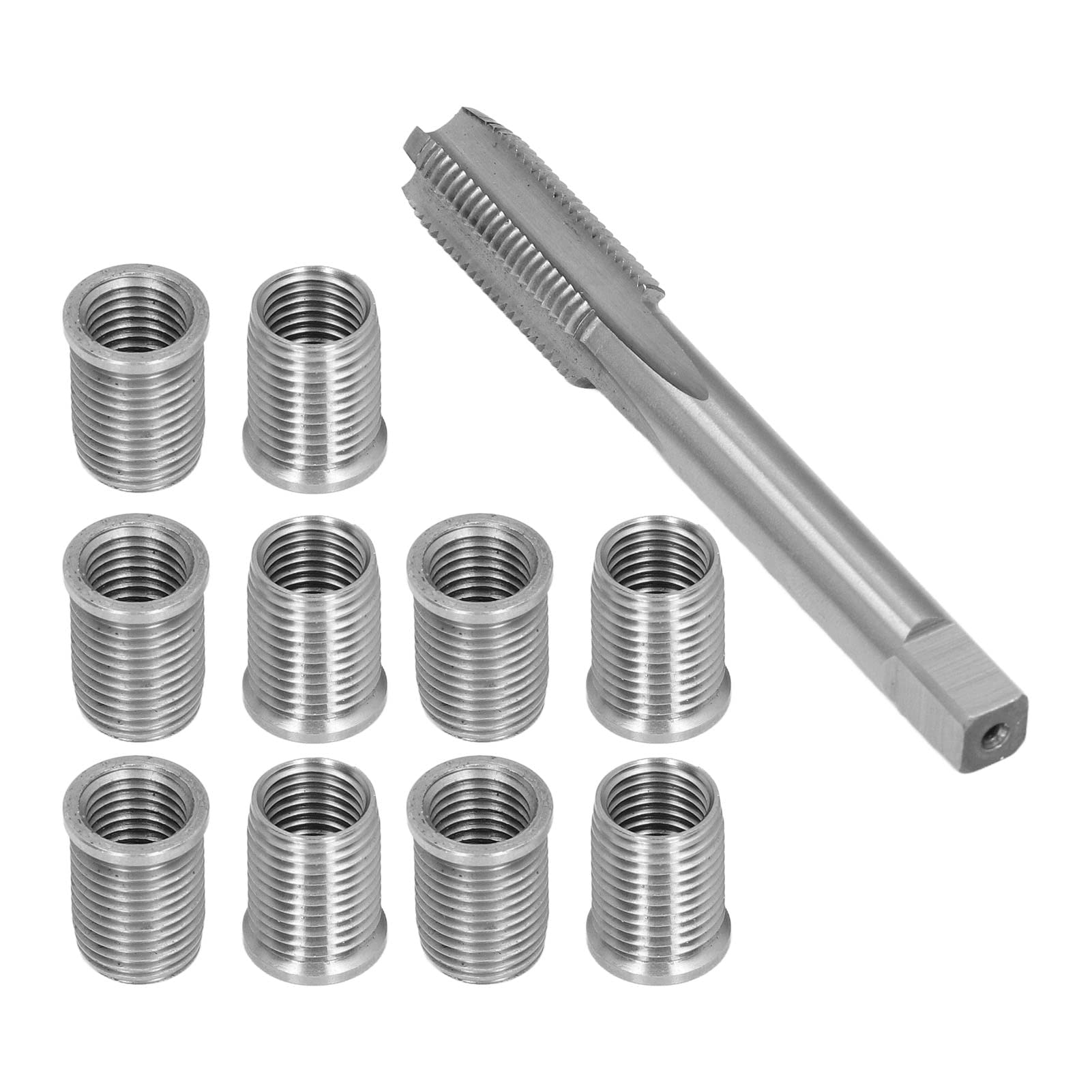 Photo 1 of Camrusic Spark Plug Thread Repair kit, helicoil M10x1.25 Bolt - M12x1.25 Tap Stainless Steel Repair kit for Automotive Engine