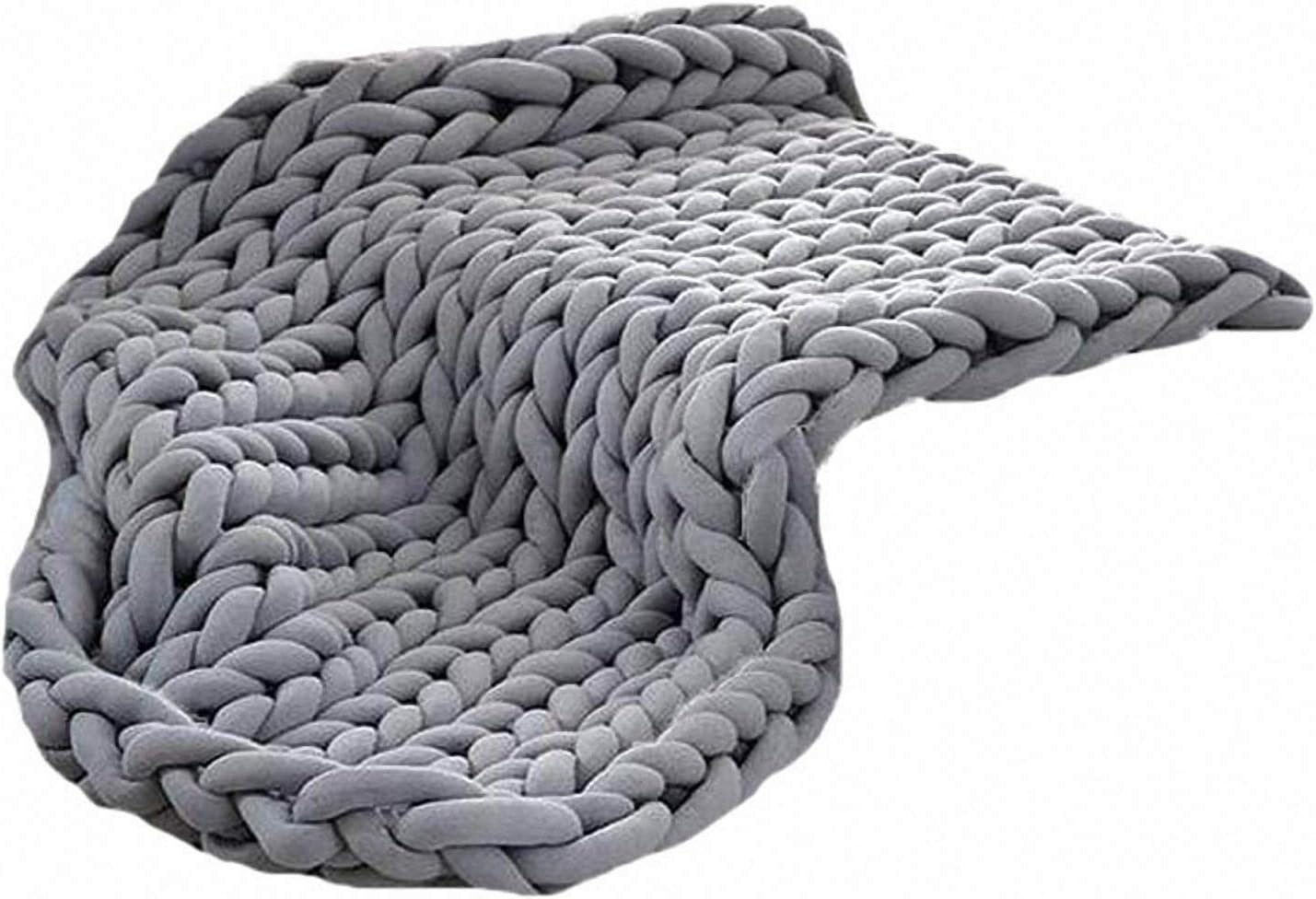 Amazon.com: Handmade Knitted Blanket,Weighted Chunky Knit Blanket