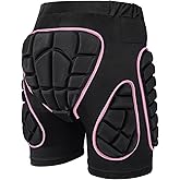OHMOTOR Padded Shorts Snowboarding Skiing for Women Men, Skating Butt Pad Guard, Impact Crash Pants Shorts Hip Protection
