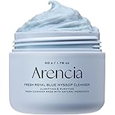 Arencia Hyssop Brightening & Deep-Cleansing Face Scrub & Exfoliator - All Skin Types, For Sebaceous Filaments & Blackheads (1.76oz)