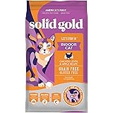 Solid Gold - Lets Stay In Dry Cat Food with Superfoods - Grain Free Hairball Control Indoor Cat Formula with Protected Probio